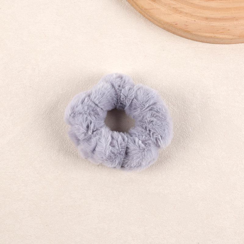 Elastico per Capelli in Peluche Colorato Caldo - Elastico ad Alta Elasticità per Coda di Cavallo per Autunno e Inverno