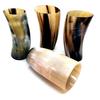 Horn Tumblers Set of 5 Handmade Cups for Wine Beer Ale  Safe, Unique Drink Cup. Norse Drinking Beer Mug 8,10oz Ox Horn