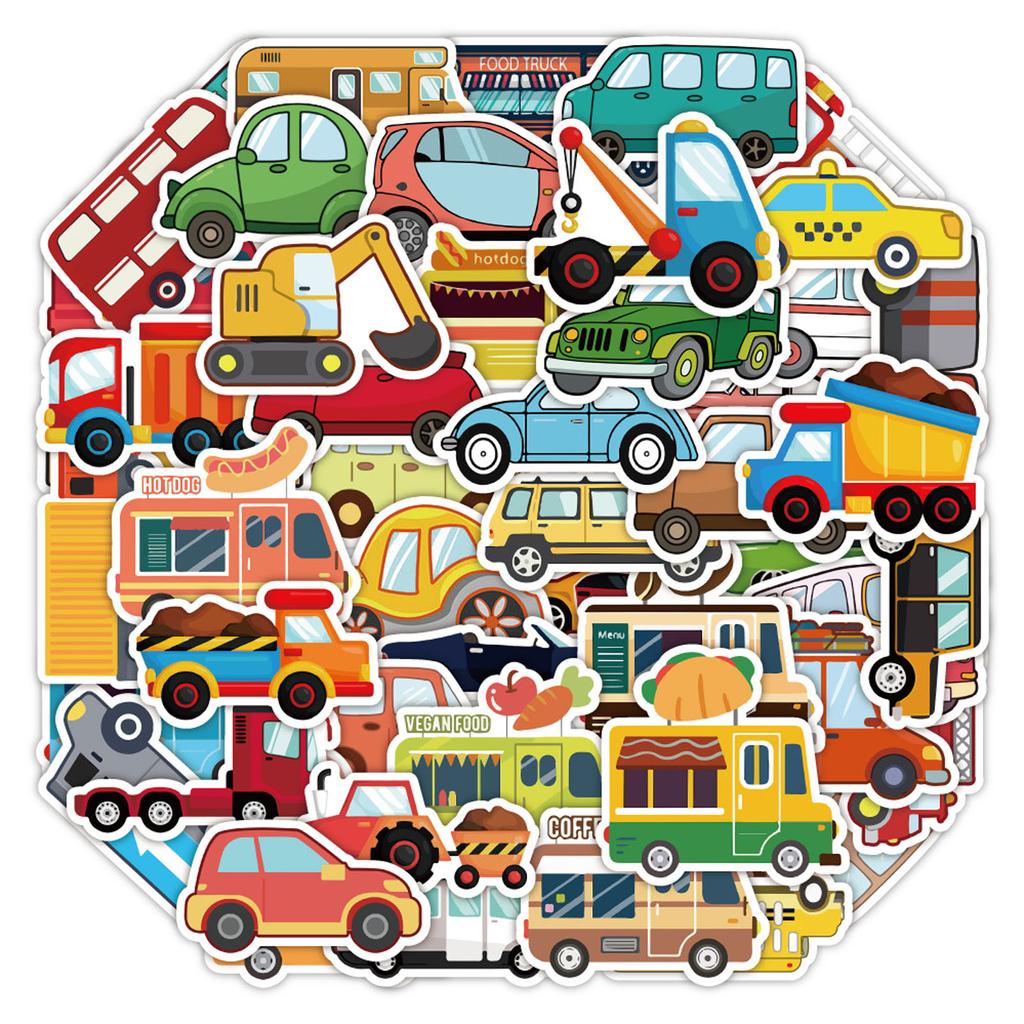 Cartoon Toy Car Decals, Gift Car Stickers