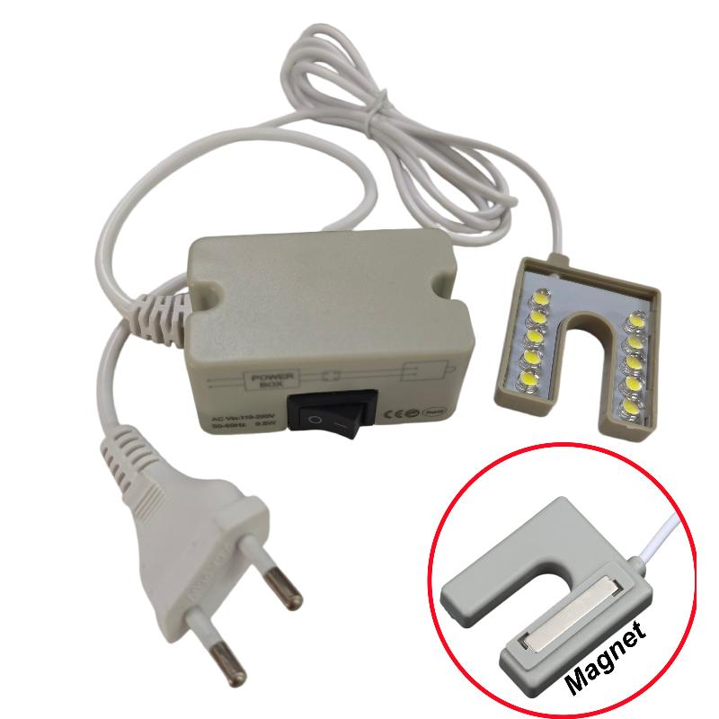 1 Set No Radiation No Strobe Efficient Energy Saving Magnetic Base Sewing Light Flexible Gooseneck Lamp LED Light