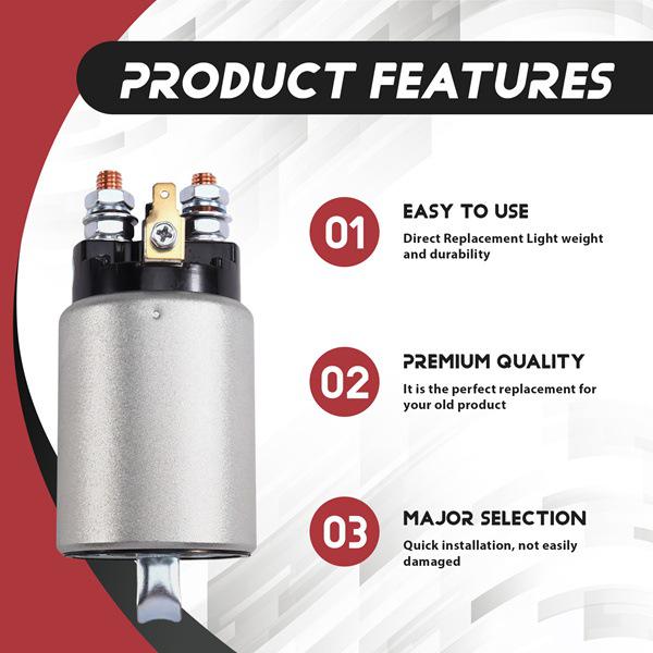 Black & Silver Metal 12V Solenoid Switch SS-1227