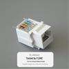 Cat6 RJ45 Gigabit Ethernet Tool-Free Network Jack and Socket with Integrated Cabling Plug.