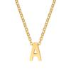 26 Letter Titanium Steel Necklace Stainless Steel Gold Plated Clavicle Chain Neck Chain Pendant Jewelry