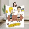 Beavis a Butt-Head Smějící se deka Pikniková flanelová přehozová deka Pro domácí dekoraci Teplý design Kvalitní přehoz Nápad na dárek