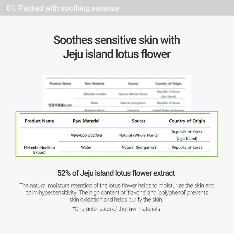 ROVECTIN *renewal* Calming Lotus Sheet Mask (1ea)