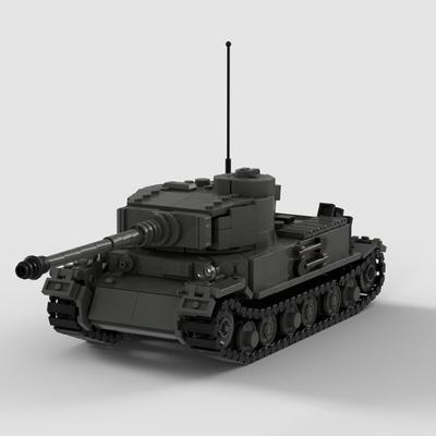 German VK4501P Tank Building Blocks Set WWII German Prototype Heavy Tank Model Military Brick Kit for Historical Display Detail