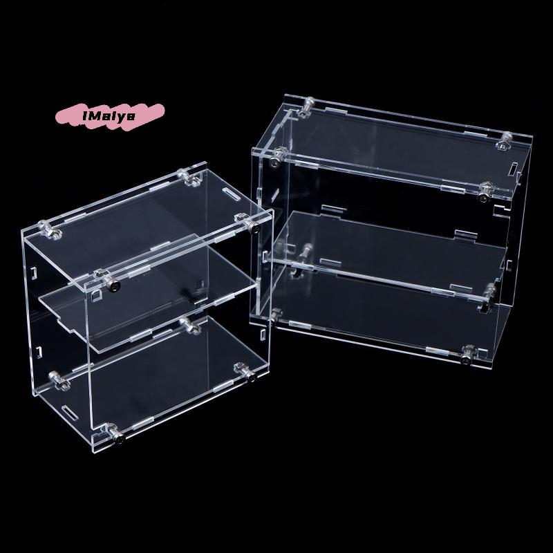 M-1/64 Model Cars Acrylic Dustproof Display Case for Mini Size MiniGT Tomica Hotwheels Assembled Empty Box Cabinet Toy Vehicles