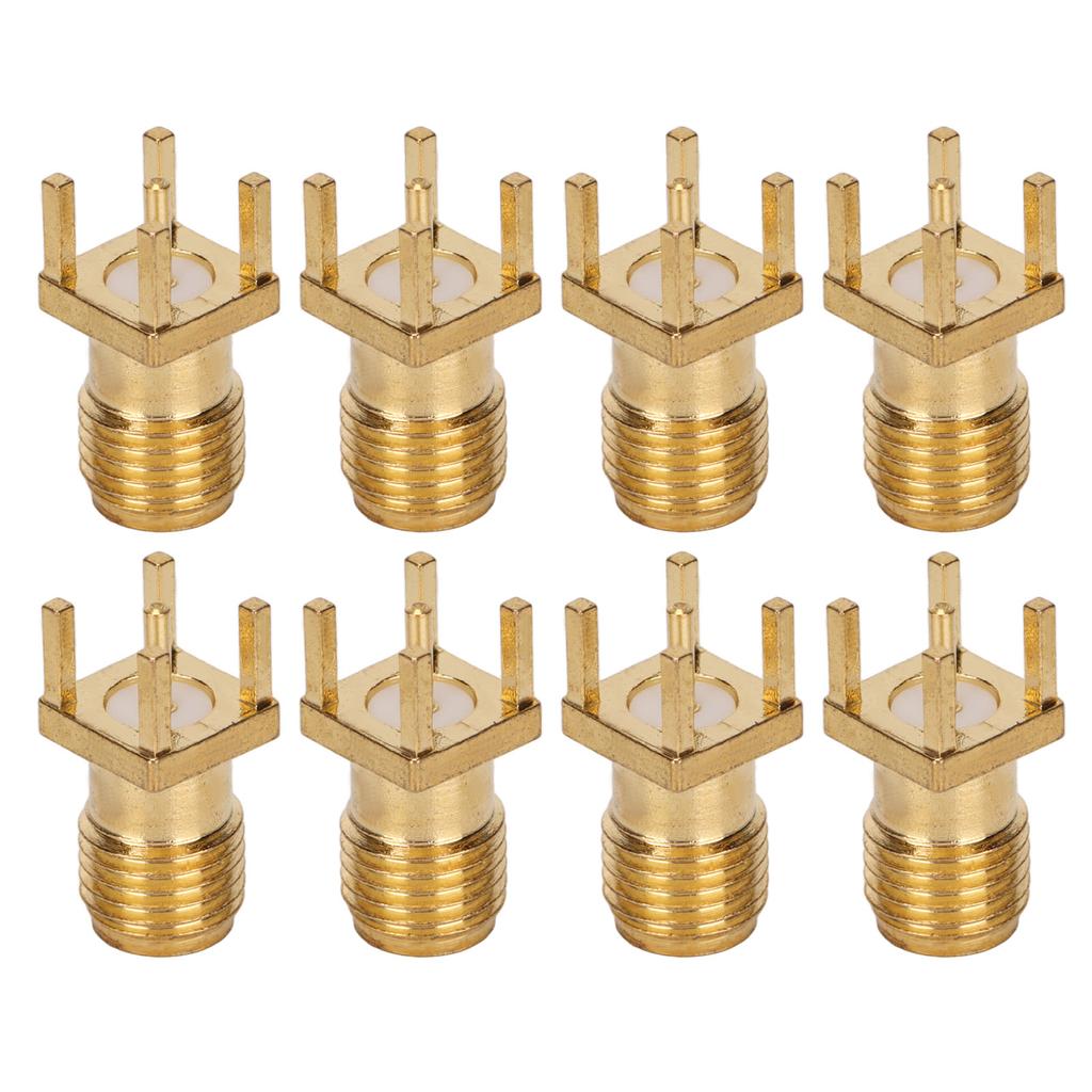 100Pcs RF Coaxial Cable Adapter Female Coax Line Connector Base Set Kit for PCB Module