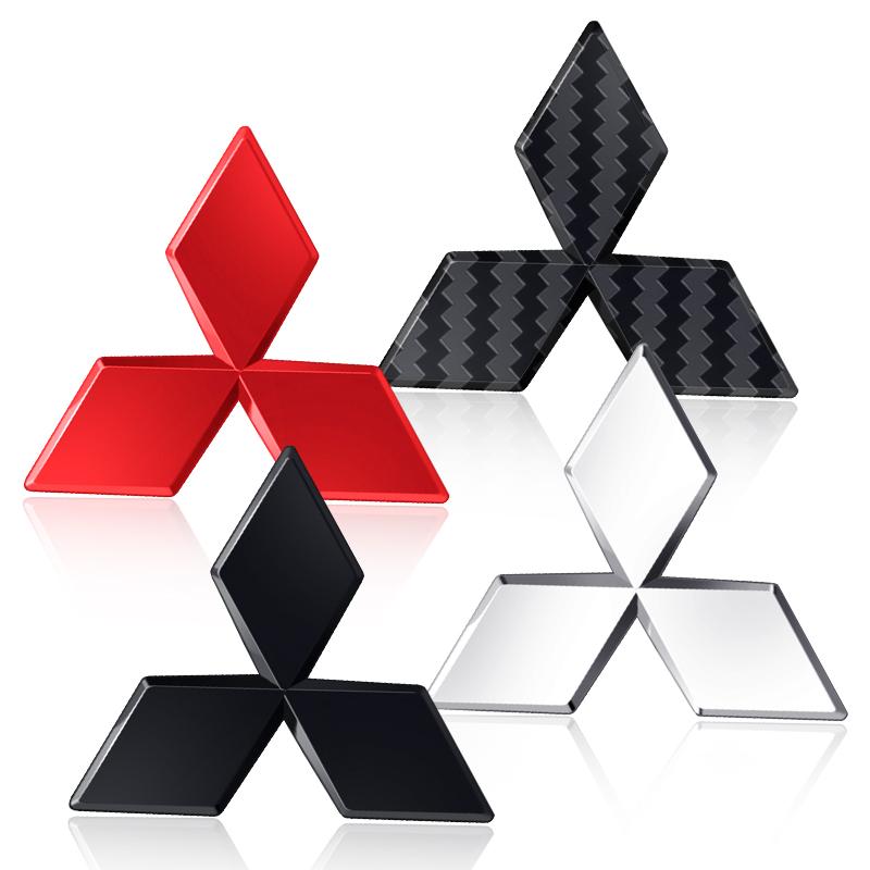 ABS Car Steering Wheel Center Emblem Sticker Auto Accessories For Mitsubishi ASX Lancer Pajero Outlander L200 EVO Lancer Pajero