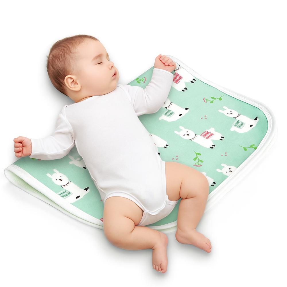 Waschbare Baby-Wickelunterlage Niedliche Cartoon-Bettwäsche Urin-Pads Weiche Baby-Urinmatte Baby