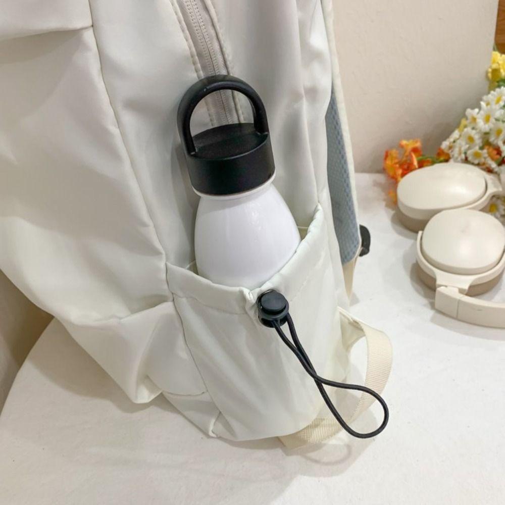 High Capacity Trendy Ins Backpack Polyester School Bags Cute Kawaii Casual Schoolbags  Unisex