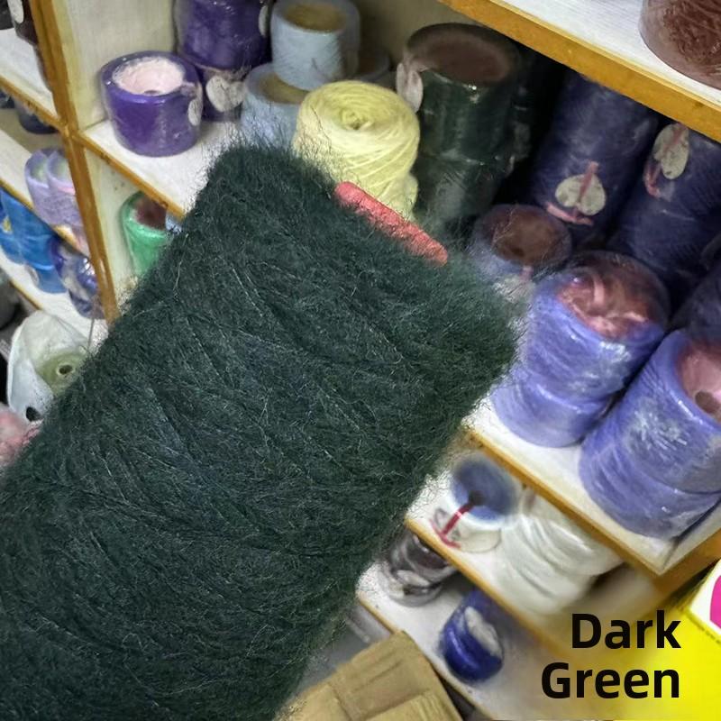 Wool Angora Yarn 3-Ply Long Velvet Wool Sweater Knitting Yarn Hand Crochet Fine Merino Wool Content 33% for Clothing Acco...