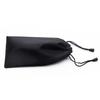 Black Glasses Storage and Cleaning Pouch for Eyeglasses and Sunglasses