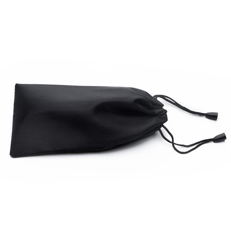 Black Glasses Storage and Cleaning Pouch for Eyeglasses and Sunglasses
