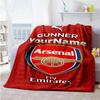Arsenal Personalized Name Blanket Cozy Customizable Blanket Comfortable Suitable for Chair Sofa Living Room Bed Ideal for All Seasons