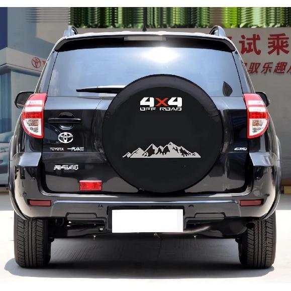 For Land Rover Discovery, Jeep SUVs, Toyota RAV4 Spare Tire Cover, Spare Wheel Cover, Tire Cover Protector (M Size, 225/65R17, 225/60R18, 235/55R19)