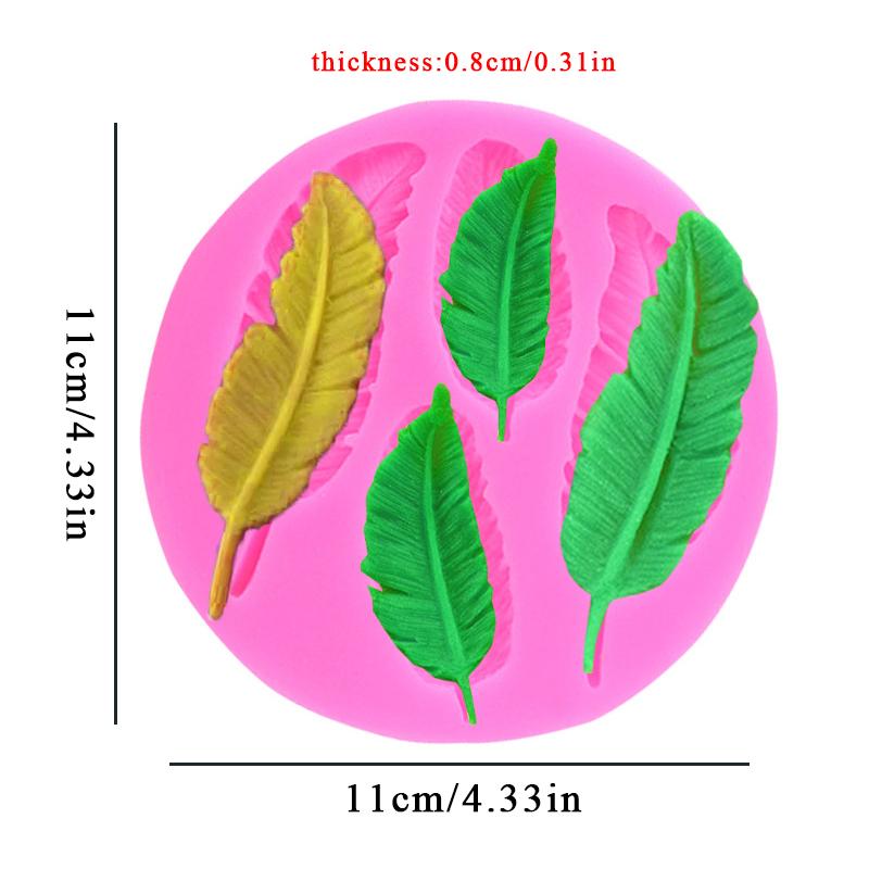1pcs Feather Sugar Buttons Silicone Mold Fondant Mold Cake Decorating Tools Chocolate Gumpaste Mold Moldes De Silicona