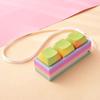 Portable Small Size Stress Relief Toy with Button Lanyard Pocket Fidget Toy for Anxiety Alleviation Commute Daily Use