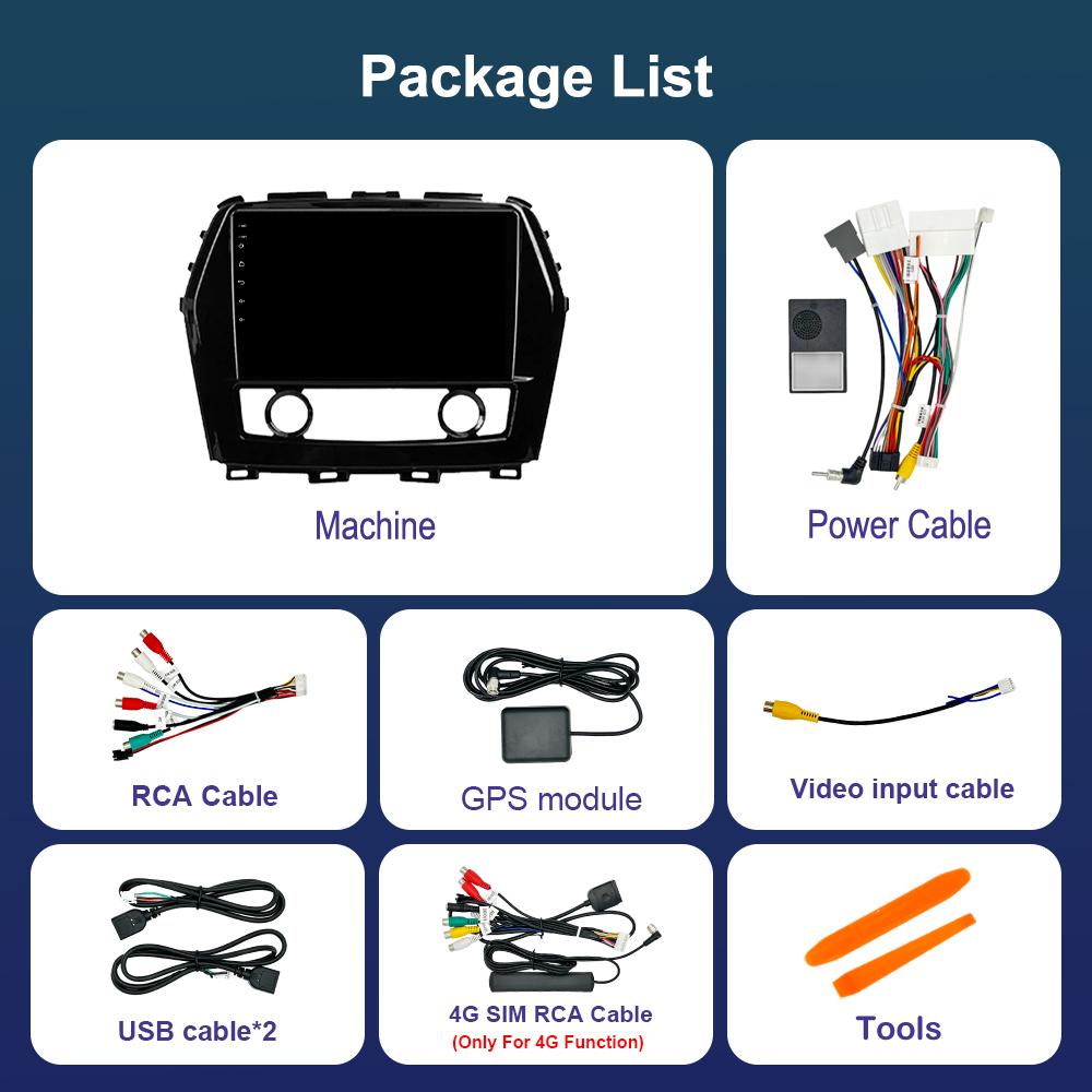 DSP Stereo Navigation GPS Android OS 9'' for Nissan Maxima A36 2015 - 2020 BT Car Radio Multimedia Player WiFi Touch Screen 4G