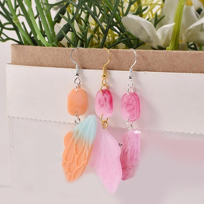 Silicone Resin Earrings Mold Butterfly Wings Pendant Mold for DIY Car Home Decor