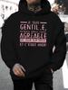 2026 Music Festival Summer New Arrival Unisex Casual Versatile Style Fashion Hoodie with Humorous French Slogan Letter Print Design Pattern, Trendy D