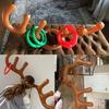1Piece Inflatable Toss Game Reindeer Antler Hat Ring Family Interaction Game Plaything Young Boys Girls Christmas Party Accessories  Supplies