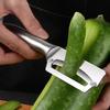 2Pcs Vegetable Peeler Peeler with Ergonomic Handle Bottle Opener Multi-Function Fruit Peeler for Pumpkin Pineapple Sugarcane Rust-Proof Essential