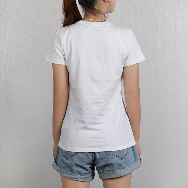 Nike Logo Print Loose Round Neck Short Sleeve T-Shirt Women Tops White CU1252-100