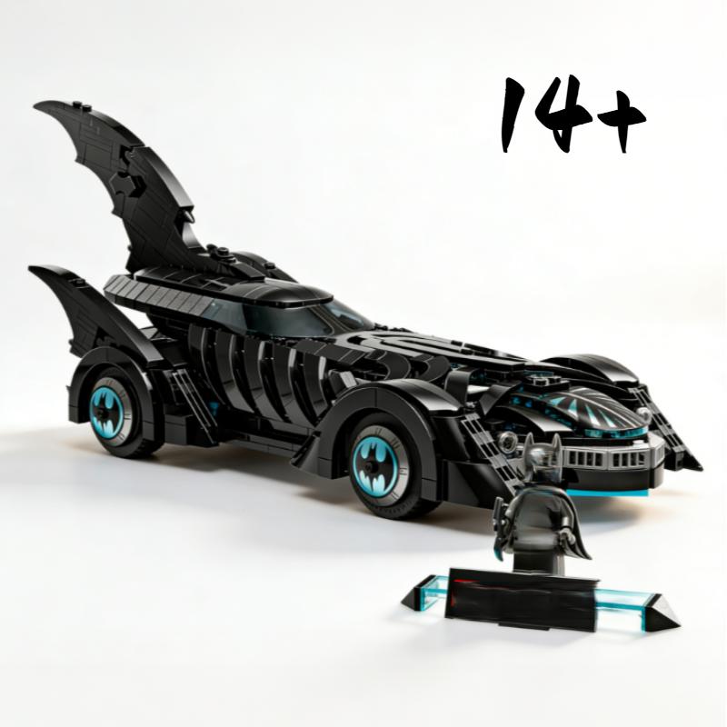 2026 New 909pcs Arrival Car Series Bricks Bat Mobile Alternate Model Home Decor Toys Moc Famous Movie Toys Birthday Party Gifts
