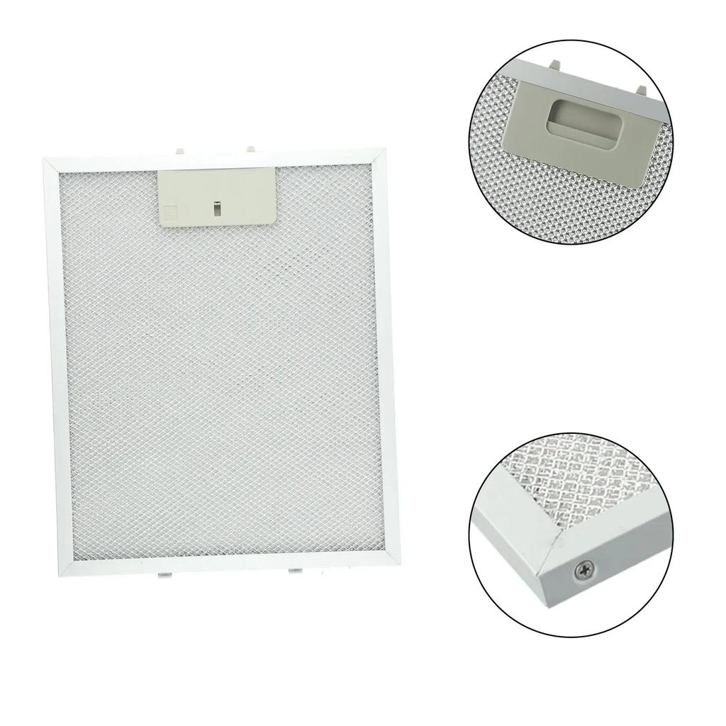 Silver Cooker Hood Filters Metal Mesh Extractor Vent Filter 340x270x9mm 5 Layers Aluminized Grease Home Improvement