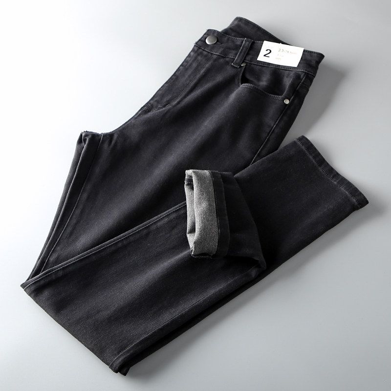 First-Line Cut-off Label Black Elastic Export Original Men s Pants Black 29