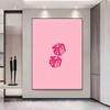 Cartoon Trendy Retro Aesthetic Pink Card Posters Fancy Wall Sticker for Living Room Bar Decoration Wall Decor