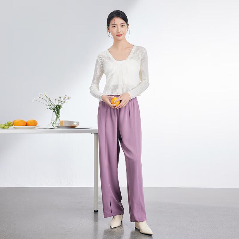 JOY SPEAKER Women's High-Waist Straight-Leg Casual Pants