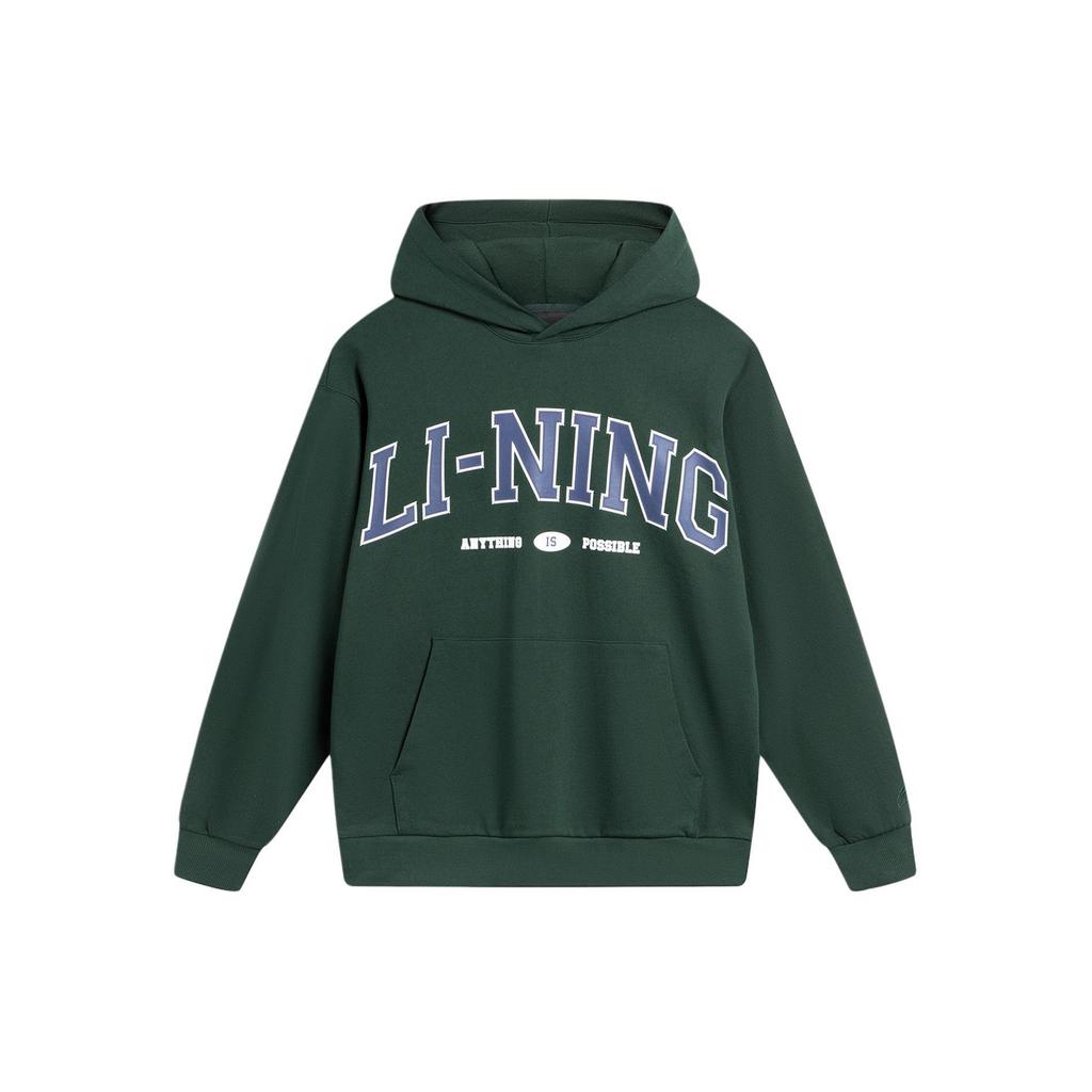 Li Ning Weekend Youth Sweatshirt Unisex Vintage Green AWDU781-2