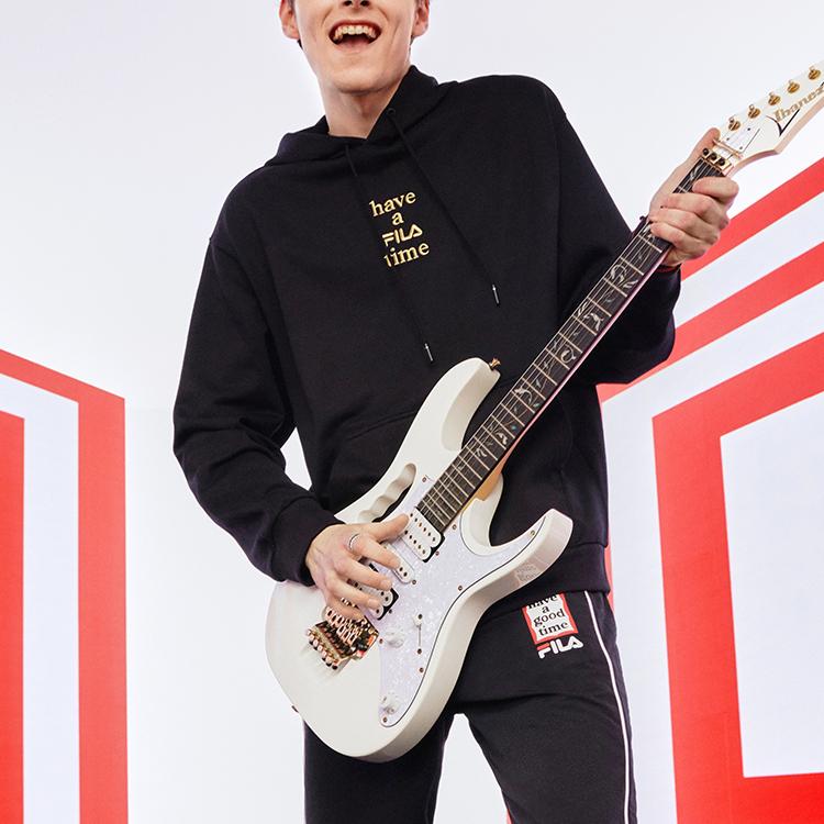 New FILA Co branded Year Of The Tiger Collection Sweatshirts Unisex Jet Black F11U219201F-BK