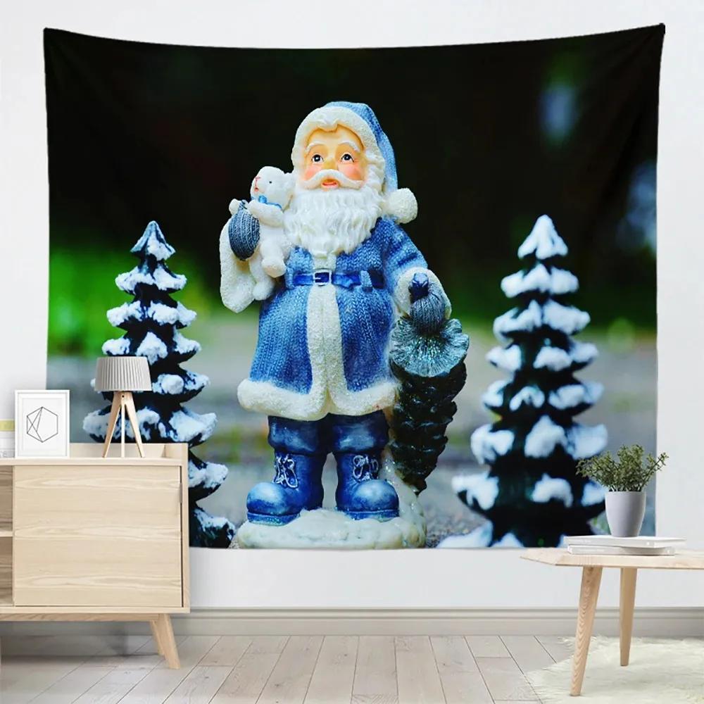 Рождественская елка мультфильм узор гостиная спальня домашнее украшение стены гобелен — фото 10