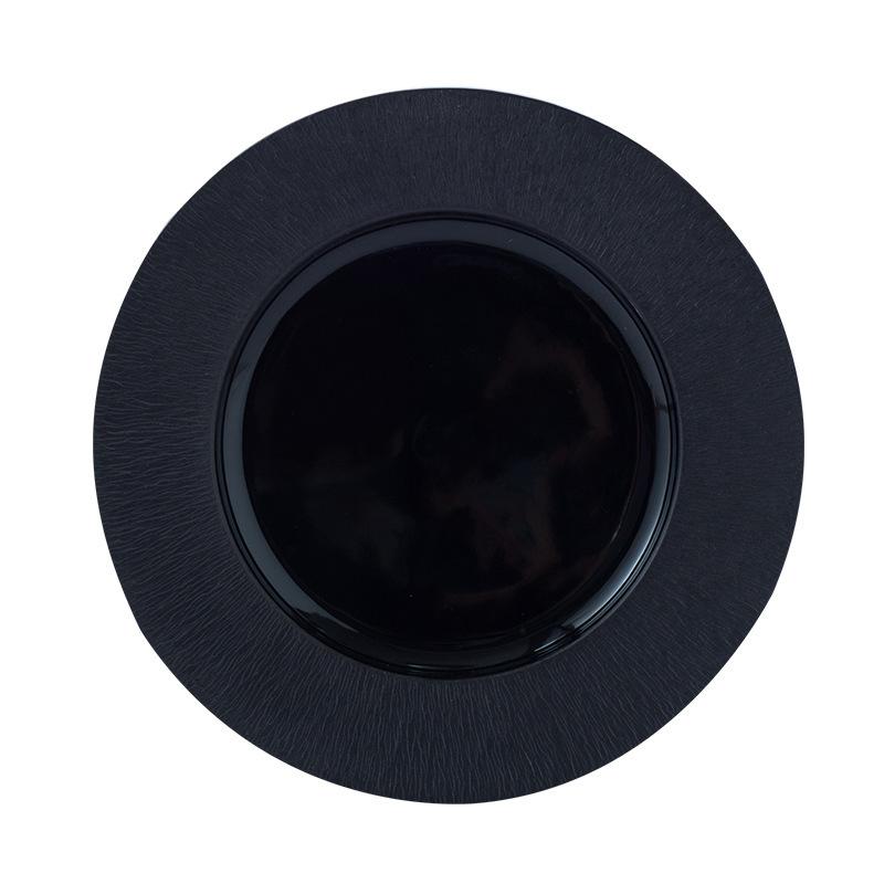 Japanische schwarze Steakplatte Xiaohongshu Gleiche westliche Speiseplatte Hotel Kommerzielle Kochplatte Pastaplatte Keramikgeschirr