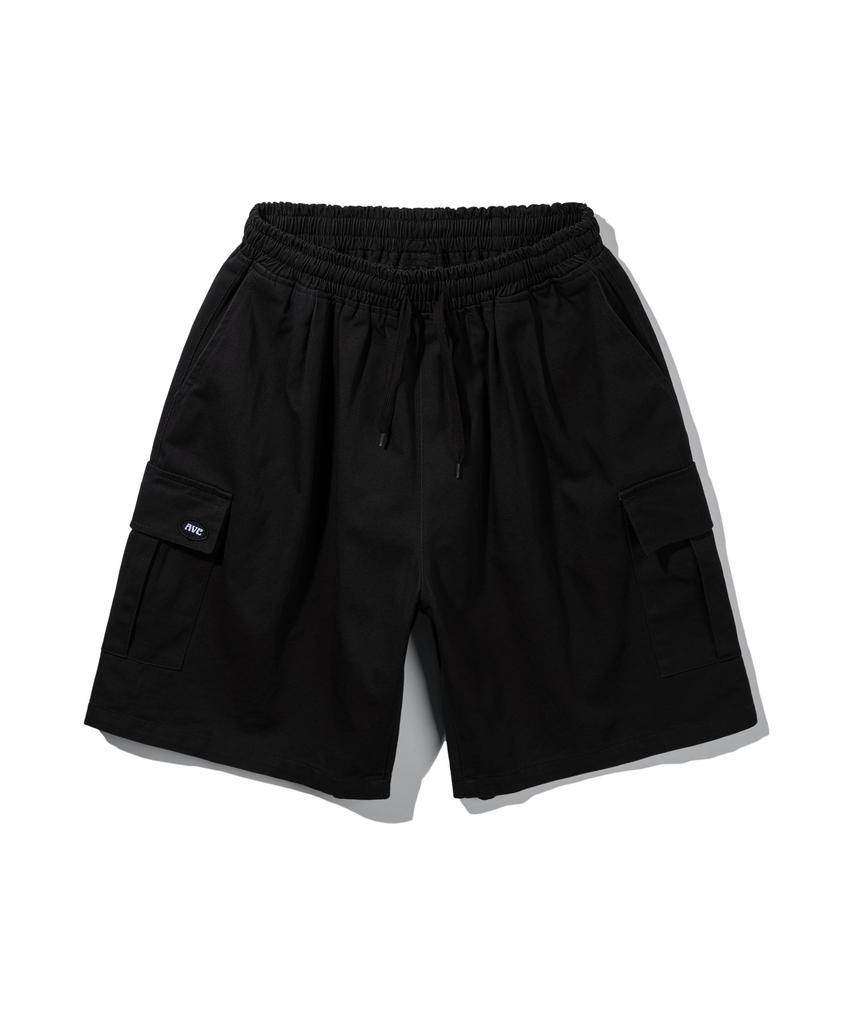 ALVINCLO Wide Cargo Elastic Half Pants Dlx1323 (4 Colors)