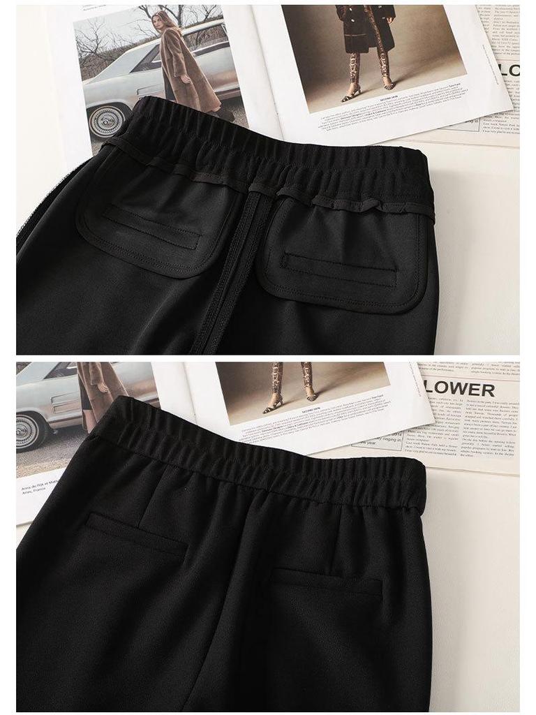 Women's High-Waisted Slimming Flare Pants - Spring 2025 New Style Micro-Flare Drape Petite Horseshoe Pants