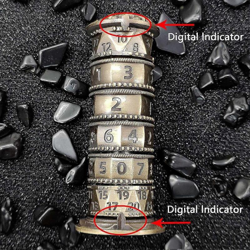 Metal 7 in 1 Rotatable Dices Towers Multifunctional Dices Game Prop for Party Playing