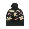 2025 autumn and winter new knitted hat Christmas holiday party LED light Christmas hat