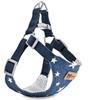 Adjustable Dog Harness Lead Leash Set Breathable Denim Mesh Pet Harness Vest Style Escape Proof Dog Chest Harness Pet