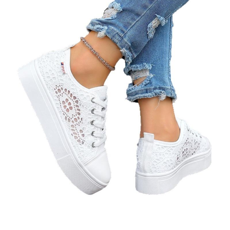New Style Women's Shoes with Mesh Surface, Breathable and Thick Sole, Casual Single Shoes