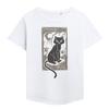 Hocus Pocus Womens/Ladies Woodcut Thackery Binx T-Shirt