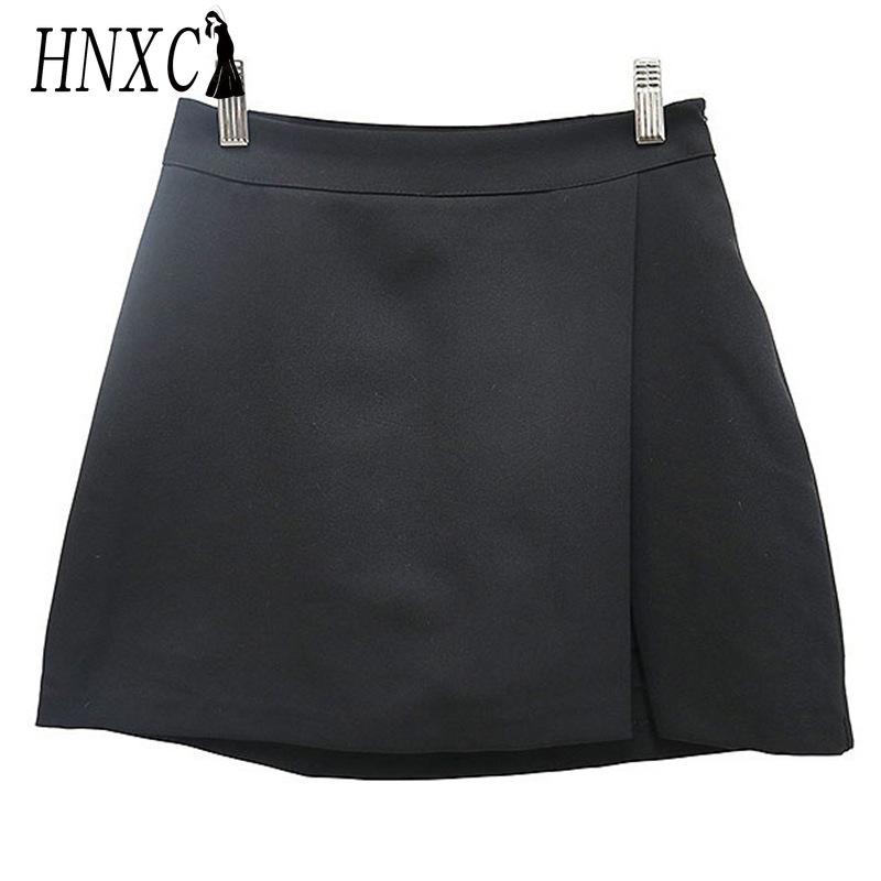 

HNXC Женская Мода Повседневная Однотонная Принтованная Летняя Весенняя Юбка M кофейный