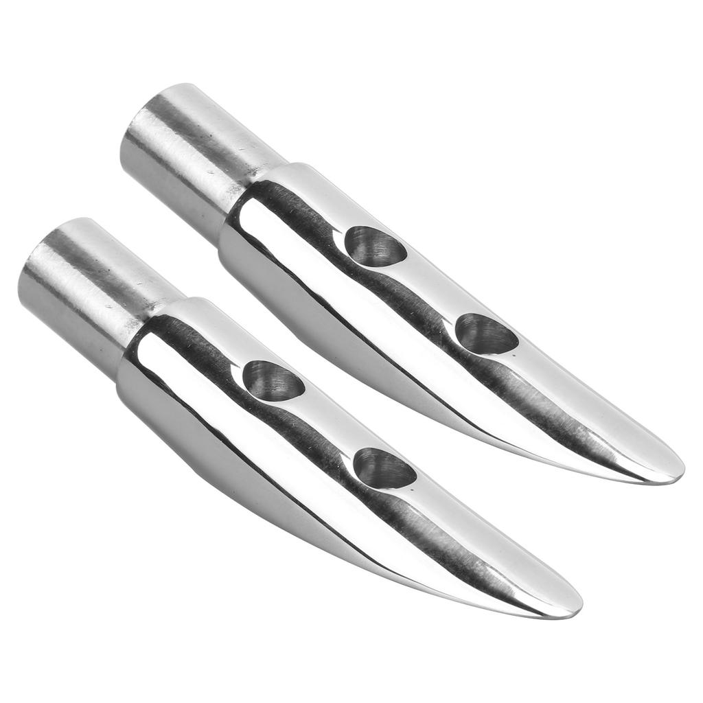 2pcs Handrail End Railing Mount 316 Stainless Steel Accessory for Marine Boat 78in Tube