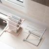 Countertop Dishcloth Drying Rack 4 Arms Folding Vertical Hand Towel Stand Dish Rag Storage Holder for Kitchen Washcloth Holder