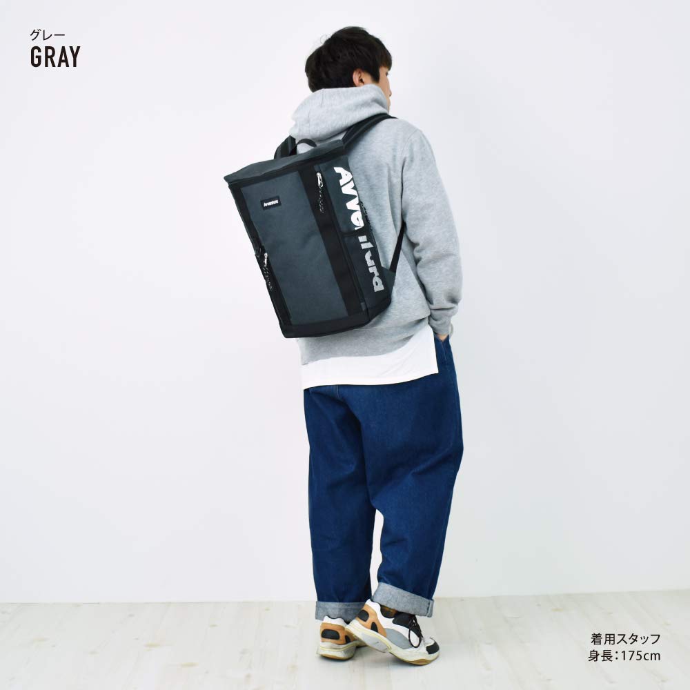 School School Commuting School Nylon Large Gray [Aventura] Backpack, Rucksack, Box-type, Backpack, Bag, Bag, Bag, Backpack, Square, Nylon, Capacity,