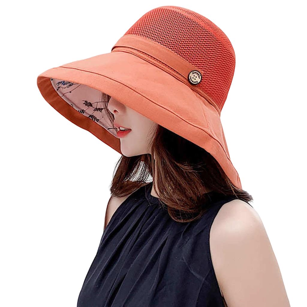 Women's Sunshade Hat Portable Folding Wide-brimmed Hat For Travel Camping Fishing Spring Summer UV Resistant Large Eave Hat