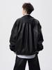 Men's Retro High Street Motorcycle Leather Jacket - Autumn/Winter Loose-Fit Lapel Coat